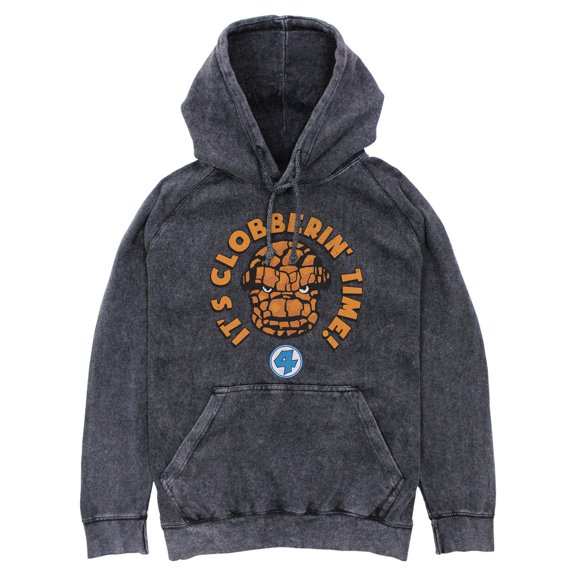 Mens Marvel: Fantastic Four The Thing It's Clobberin' Time Lightweight Hoodie