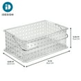 thumbnail image 3 of Stackable Shower Caddy Basket with Handle for Bathroom or Dorm - Shower Organizer for Body Wash or Shampoo - Made in USA, 3 of 8