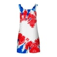 thumbnail image 5 of Moxiu Womens Independence Day Shorts Romper American Flag Overalls 4th of July Sleeveless Baggy Adjustable One Piece Patriotic Jumpsuit with Pockets 2025 Blue,XL, 5 of 6