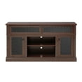 thumbnail image 5 of Tcbosik TV Stand for Televisions up to 65 inches, Entertainment Center with Sliding Doors and Storage Cabinets, Mid Century Modern Media Console Table with Adjustable Shelves for Living Room, Cherry, 5 of 10