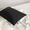 thumbnail image 3 of Satin Super Soft Toddler Pillowcases with Hidden Zipper Closure, Luxury and Silky Travel Pillow Covers, 13" x 18", Black, 2 Pack, 3 of 6