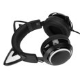 thumbnail image 2 of Gaming Headset 8 Color Light Effects 3 Sound Modes 3.5mm USB Cat Ear PC Gaming Headphones Black, 2 of 5