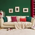 thumbnail image 6 of Decorative Throw Pillow Covers Rhombic Jacquard Pillowcase Soft Square Cushion Case for Fall Couch Sofa Bed Bedroom Car Living Room 18x18 In, 6 of 15
