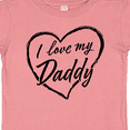 thumbnail image 4 of Inktastic I Love My Daddy in Black Chalk Heart Boys or Girls Baby T-Shirt, 4 of 5