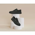 thumbnail image 2 of ADQ Men's Dress Shoes Fashion Casual Shoes Lace-up Canvas Sneakers All Black 11, 2 of 9