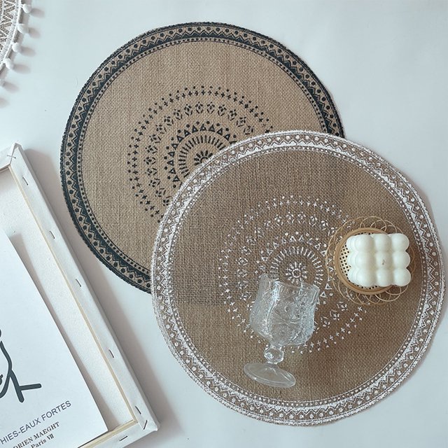 Salvamanteles de ratán: agarraderas para cocina, almohadillas o salvamanteles para platos calientes, ollas y sartenes, elegantes salvamanteles para mesas de madera, decoraciones para la mesa de