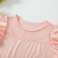 thumbnail image 4 of 7T Big Girls Clothes Big Girls Sleeveless T-shirt 7-8 Years Big Girls Solid Color Round Neckline Summer T-shirt Tops Pink, 4 of 6