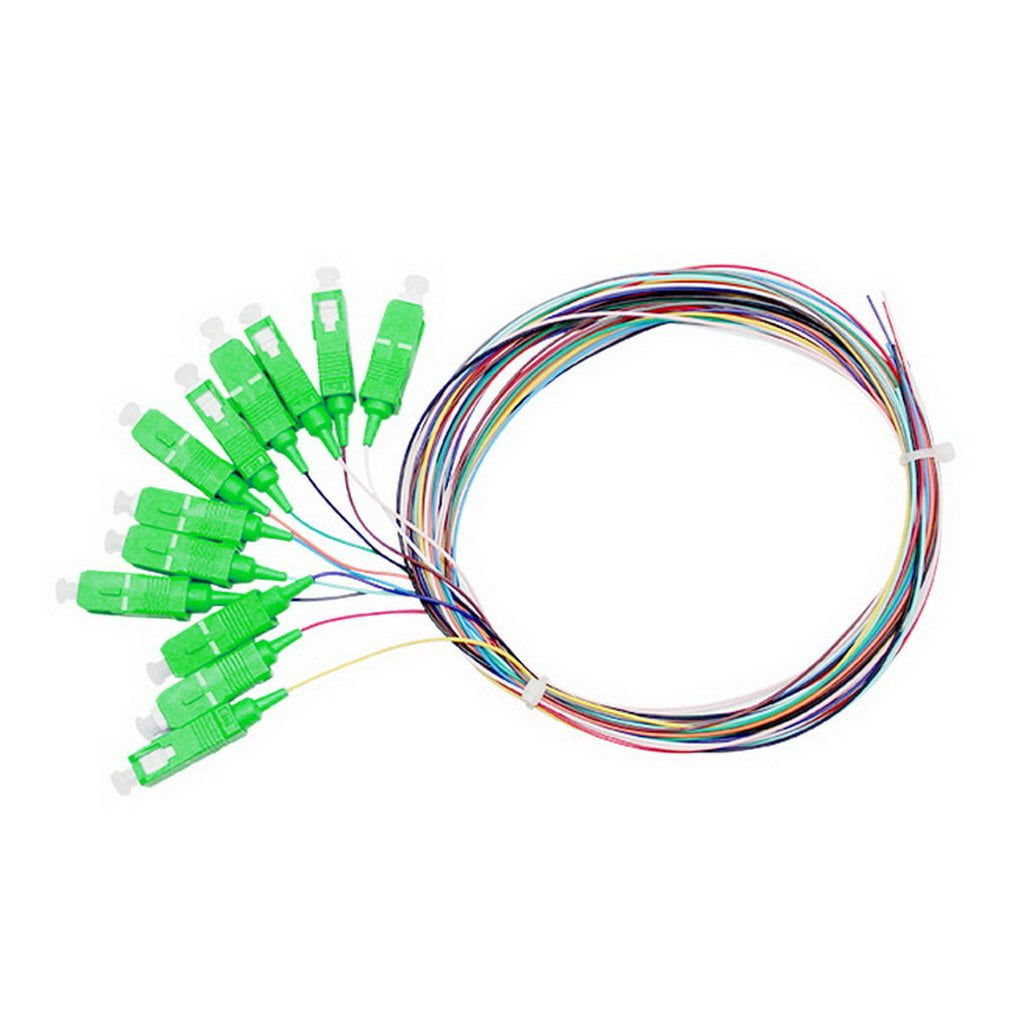 12 Core Stand 1.5M SC Single Mode SM Pigtail Fiber Optic Pigtail Jumper Cable 