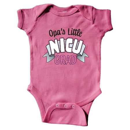 

Inktastic Opa s Little Nicu Grad in Pink with Banner Gift Baby Boy or Baby Girl Bodysuit