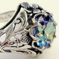 thumbnail image 3 of Opolski Creative Vintage Rainbow Color Zircon Hollow Out Women's Ring Jewelry Gift, 3 of 5
