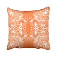 thumbnail image 1 of RYLABLUE Decorative Pillowcases Pretty Mandala Floral Pattern On Orange Throw Pillow Covers Cases Cushion Cover Case Sofa 18x18 Inches Two Side, 1 of 1