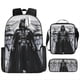 thumbnail image 1 of Star Wars Cartoon Backpack for Students - Large Capacity School Bag 3-Piece Set (2 Styles) -HGDMV, 1 of 2