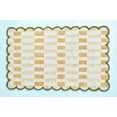 thumbnail image 5 of ALEF HOME Luxury Hand-Tufted Wool Area Rug (4x6 ft) | Modern Washable Scalloped Carpet | Art Deco Boho Bedroom & Living Room Decor, 5 of 5