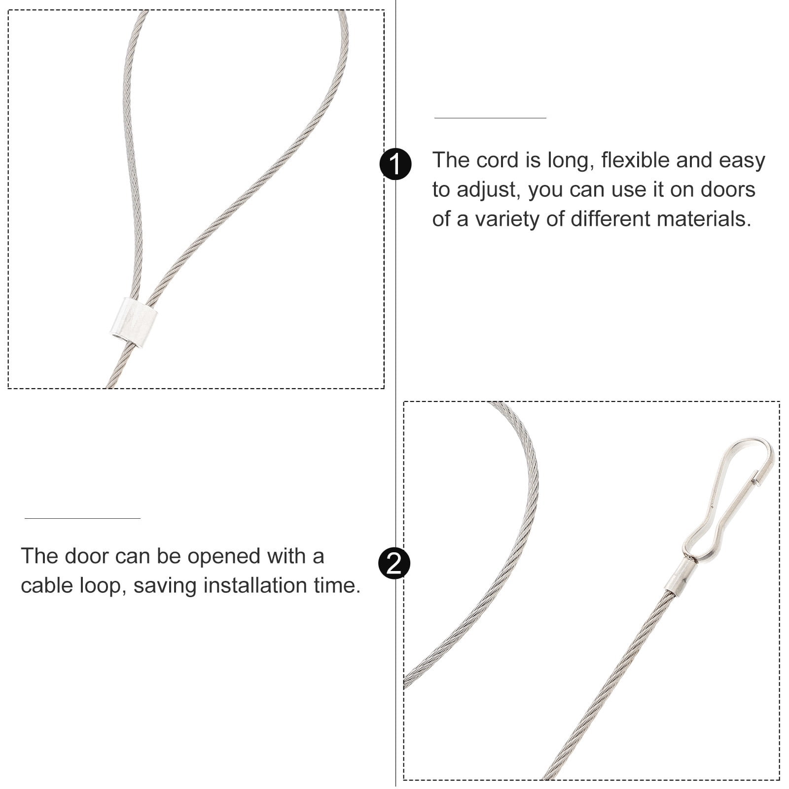 Gate latch cable 5Pcs Gate Latch Cable Metal Latch Cable Pull