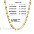 thumbnail image 6 of PROSTEEL Hip Pop Mens Gold Plated Necklaces Cuban Chain, Stainless Steel 10MM Wide Necklace Birthday Gift for Son Husband 30 inches, 6 of 9
