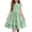 Green-Floral, variant on Arshiner Girls Dress Casual Boho Ruffle Sleeve Yellow A Line Flowy Summer Sundress with Pockets for 7-8 Years