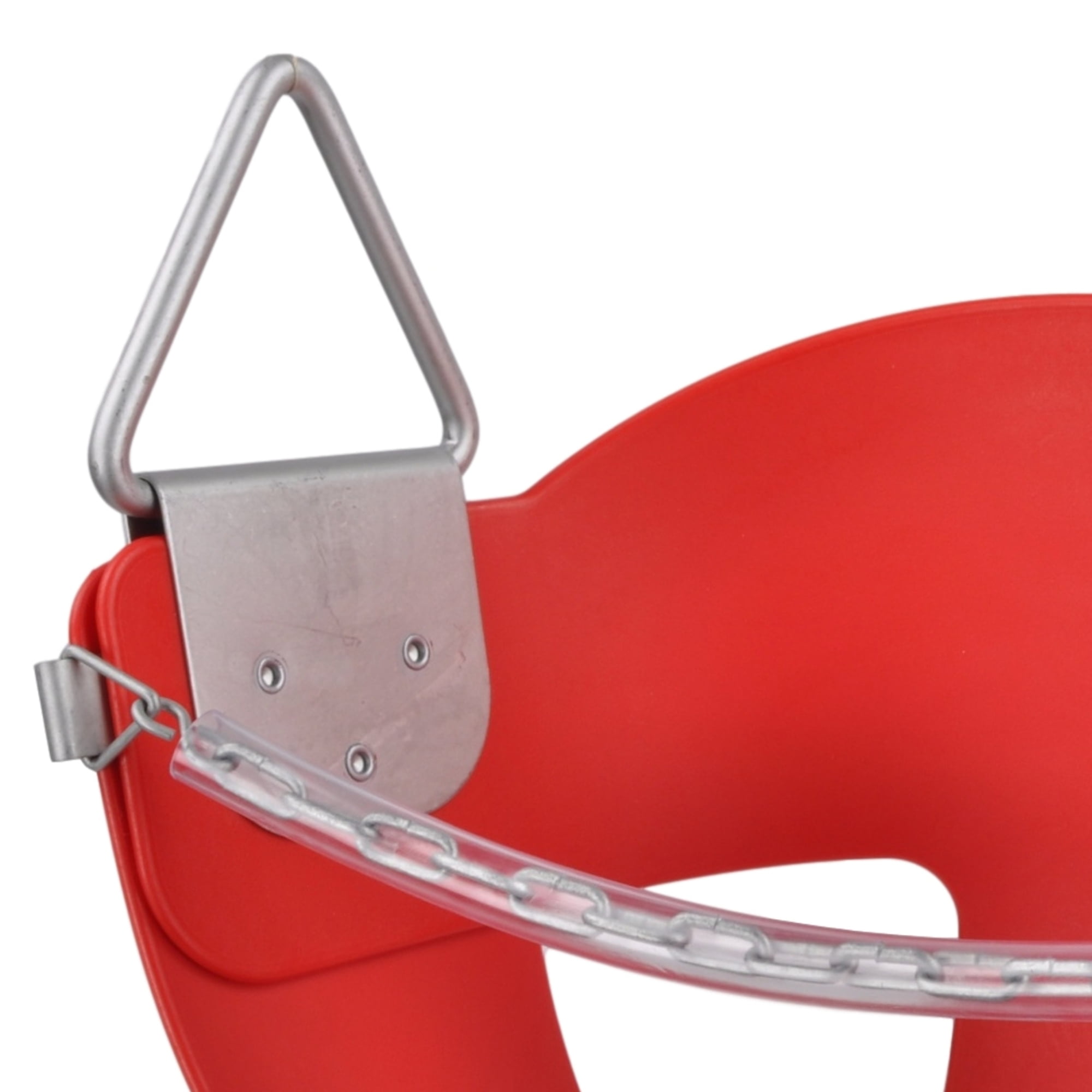 Swing Set Stuff Half Bucket Swing Seat (Red) with SSS Logo Sticker