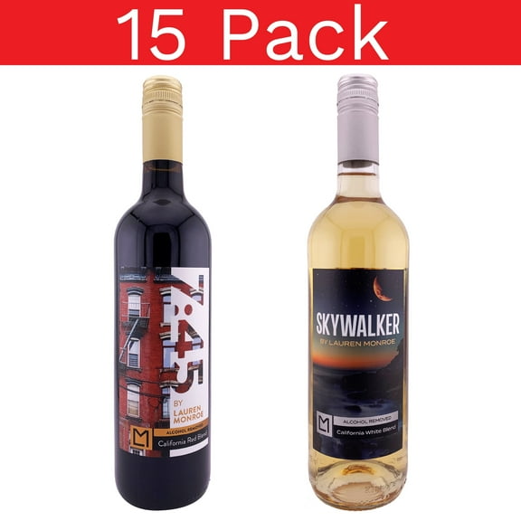 7:45 and Skywalker Alcohol-Removed Wine 15 Pack