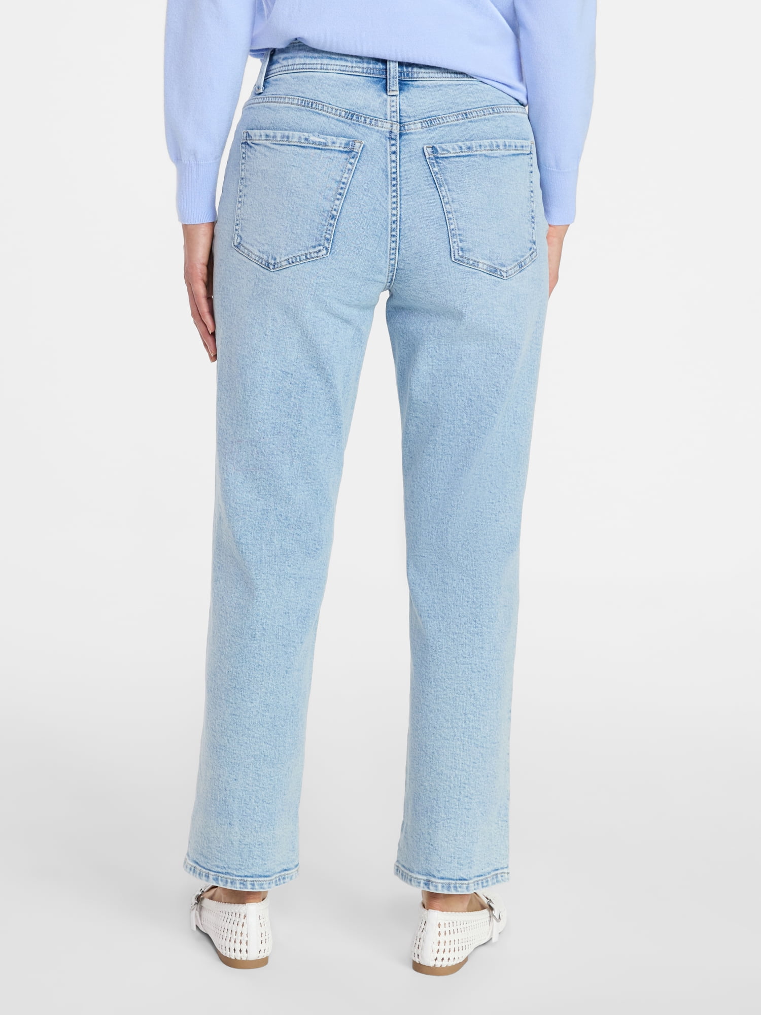 Time and Tru Women's Relaxed Boyfriend Jeans, 26" Inseam, Sizes 0-22