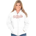 thumbnail image 3 of Preppy Athletic Varsity California Zip Up Hoodie Men's Women's Brisco Brands S, 3 of 5