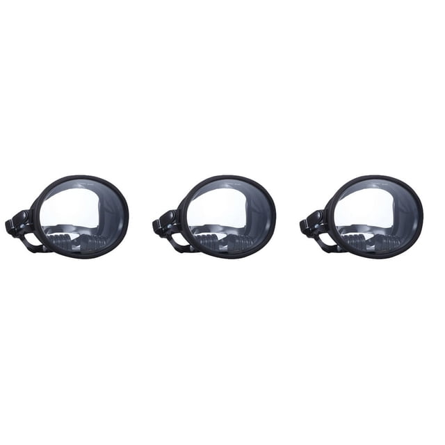 LEEYNEER 3 Pcs Lunettes de Plongée Larges Anti-Buée Lunettes de Natation (Noir)