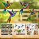 thumbnail image 3 of Pared De Pájaro Colibrí De Metal Para Decoración Exterior De Jardín Interior Colgante Para Patios Traseros De Vallas Para El Hogar Advancent HA044097-01, 3 of 6