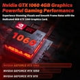 thumbnail image 3 of Ultra-Slim 15.6'' FHD Gaming Laptop, In tel N95, Nvidia GTX 1060 4GB,16G RAM 512G SSD, Win 11 Pro – High-Performance Notebook with HDMI, Type-C, RJ45 Ethernet, Wi-Fi, BT, Backlit KB,Fingerprint, 3 of 8