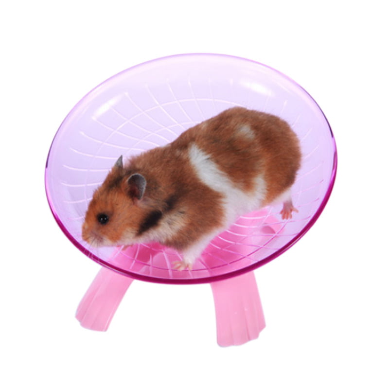 Sweetichic Pet Toy Hamster Running Disc Pet Exsecise Flying Saucer Sport Wheel
