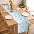 thumbnail image 3 of Table Runner 70 Inches Long for Kitchen Dining, Blue Polka Dots Dresser Scarf Farmhouse, Dining Table Decorations for Wedding/Parties, Watercolor Abstract Art Retro 13 x 70 In, 3 of 8