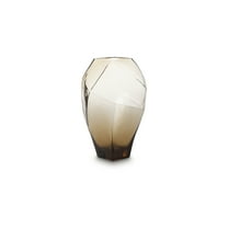 Signature Design by Ashley Ewart 12" Glass Vase, Light Brown Contemporary