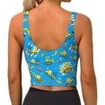thumbnail image 3 of Lsque Cute Car Cartoon Printed Women'S Sports Bra, Compression, Moisture Wicking, High-Impact Sports Bra For Women,Supportive sports bra-XX-Large, 3 of 9