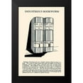 thumbnail image 2 of Retromagic 17x24 Black Modern Framed Museum Art Print Titled - Industrious Bookworm, 2 of 5