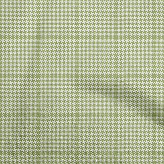 oneOone Viscose Jersey Light Green Fabric Houndstooth Quilting Supplies Print Sewing Fabric By The Yard 60 Inch Wide