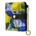 thumbnail image 2 of Small Wallet For Women Bifold Leather Pocket Coin Credit Card Holder With RFID Blocking Abstract Printmaking Style, 2 of 6