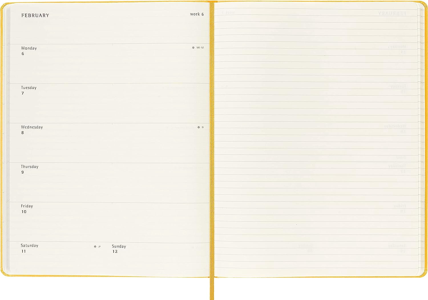 Moleskine 2023 12month Weekly Extra Larg