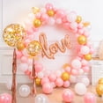 thumbnail image 4 of Lieonvis Balloon Column Stand Round Circle Frame Balloon Arch Stand Kit 59.1'' Large Size Reusable Balloon Arch Holder for Baby Shower Birthday Wedding Party Photo Background Decoration, 4 of 9