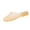 16#Gold, variant on Clear Jelly Flats for Women Closed Toe Round Mesh Hollow Jellies Mesh Flats Sandals Slip On Jelly Slides Shoes Summer Beach Slippers Mules