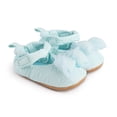 thumbnail image 6 of Yoyauz Baby Girl Mary Jane Shoes Anti Slip Rubber Sole Ballet Slippers Princess Dress Wedding Shoes Newborn Kids Shoes Toddler Shoes（0-12 Month）, 6 of 10