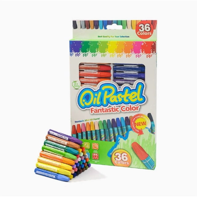Set de Oil Pasteles 36 Colores Vibrantes, No Desvanecen, Textura Suave para Arte Infantil y Manualidades