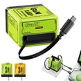 thumbnail image 2 of 2-in-1 GaN 120W Fast Charger with Retractable Type-C, Portable Fast Charging Wall Plug Scalable Fast Charger Module for Phone and Lapt, Fast Charging Power Adapter for Smartphone (Green), 2 of 9