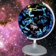 thumbnail image 1 of 8 Inch Illuminated World Globe 2-in-1 LED Earth Globe Constellation Globe for Educational Geographic Learning Home Office Decor, 1 of 4