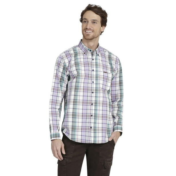 Camisa Casual Hombre Lee Regular Fit Manga Larga Color Lila