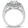 thumbnail image 4 of Everly Women's Aquamarine 10k White Gold Ring, 4 of 8
