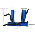 thumbnail image 4 of Wheelchair Harness for Adults Elderly, Adjustable Wheelchair Seat Belt Torso Support Vest, Blue Wheelchair Seatbelt Restraint Straps for Patient Care, Solid Nylon Straps Breathable Mesh, 4 of 9