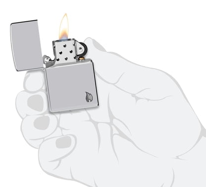 Zippo Lighter - Customized Engraved Message on Windproof Armor 46396
