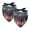 Multi-colored 2, variant on PhooArto Watercolor Blue Dragonfly Flowers Dog Bandanas, 2 Pack Soft Washable Pet Scarf Triangle for Large Dogs Puppies and Cats