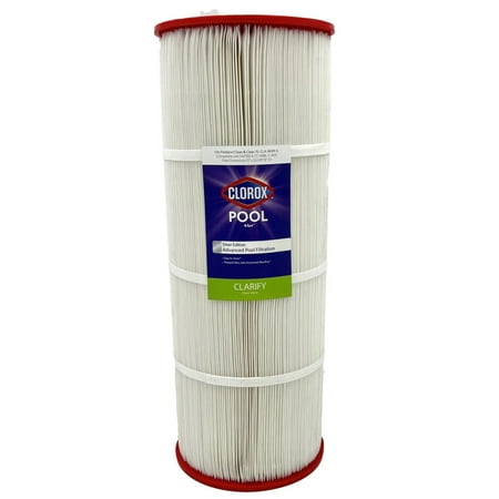 Clorox Silver Edition Advanced Pool Filter | Replacement for Predator 100  Pentair Clean & Clear 100  Unicel C-9410  Pleatco PAP100-4  Filbur FC-0686  and More | 100 sq ft Pleated Filter Media