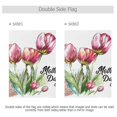 thumbnail image 3 of Mother's Day Tulip Flowers Garden Flag 12"x18" Double-Sided Yard Flags for Outside Outdoor All Seasonal Decoration, 3 of 6