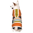 thumbnail image 1 of Fotbe Colorful Pastel Stripes Sudadera con Estampado para Perros Pequeños – Suéter con Capucha para Mascotas, Tela Suave de Forro Polar con Bolsillo-X-Large, 1 of 7