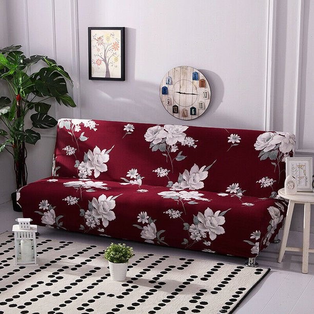 Futon Slipcover Armless Sofa Cover Stretch Sofa Bed Slipcover Protector